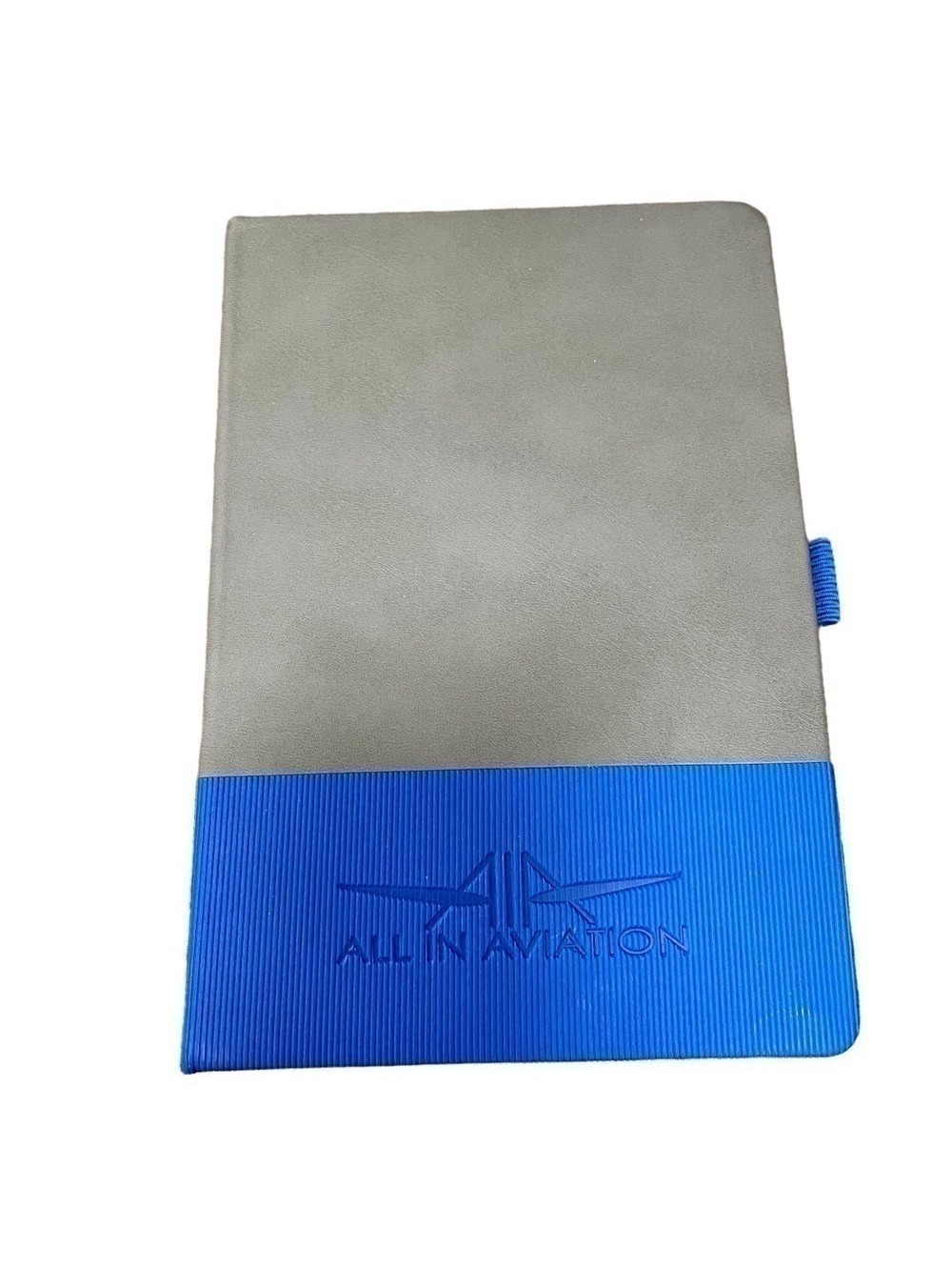 All In Aviation Blue Notebook with Pen Holder For Professionals Students - Picture 1 of 4